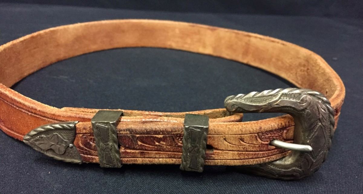 Sterling Silver / Gold Belt Buckle Set