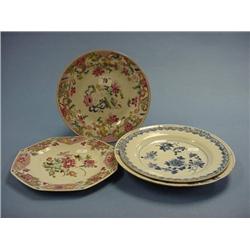 2 Oriental Blue And White Wall Plates And 2 Others A/F £20-30...