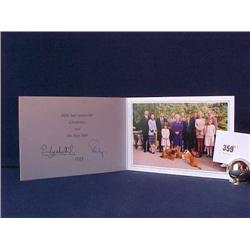 Royal Christmas Card 1998 - Elizabeth And Philip (Autopen) £80-100...