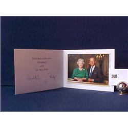 Royal Christmas Card 1997 - Elizabeth And Philip (Autopen) £60-80...