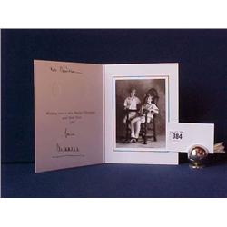 Royal Christmas Card 1992 - Charles (Signed) £100-140...