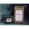 Image 1 : Small Alarm Carriage Clock Brass Case (No Key) £70-90...