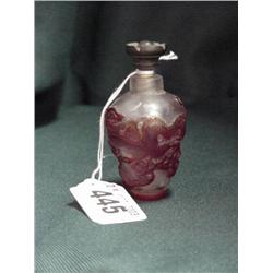 Oriental Cameo Glass Scent Bottle...