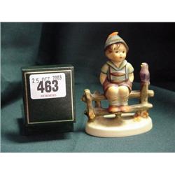 1968 Goebel Hummel Figure "Boy Seated On Gate" 3.75" Height...