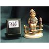 Image 1 : 1968 Goebel Hummel Figure "Boy Seated On Gate" 3.75" Height...