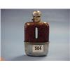 Image 1 : Travelling Hip Flask With Leather Covering £30-40...