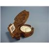 Image 1 : Treen Watch Holder And Fob Watch £30-40...