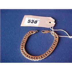 Yellow Metal Chain Link Bracelet Clasp Marked 375 (Approx. 19cm.)(11  Gm..) £70-100...