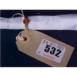 Solitaire Fire Opal Ring Faceted Stone £50-75...