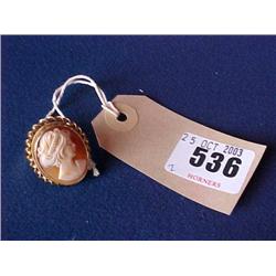 Shell Cameo Ring 9ct.Gold Mount £50-75...