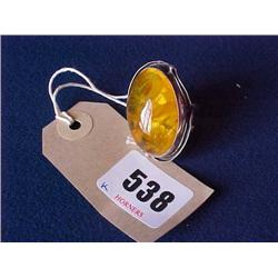 Amber Ring Large Stone £40-50...