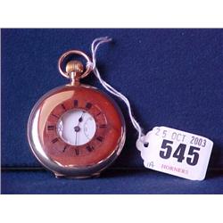 9ct.Gold Half Hunter £180-200...