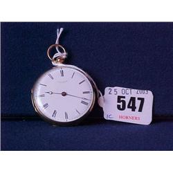 Gents 18ct.Gold Fob Watch £180-220...