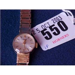 Ladies 9ct. Yellow Gold Longines Bark Textured Bracelet £100-130...