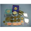 Image 1 : Quantity Assorted Coinage To Include Wellington Commemorative Battle  Of Waterloo Medallion, 5 Ca...