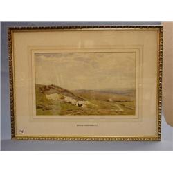 Framed Watercolour Landscape - Gerald Ackerman Ri £60-100...