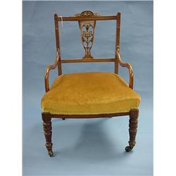 Edwardian Ladies Chair (Gold Upholstery) £50-75...