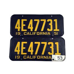The Age of Adaline (Blake Lively) License Plates Movie Props