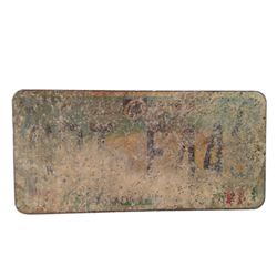 Resident Evil: The Final Chapter  Screen Used License Plate Movie Props