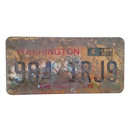 Resident Evil: The Final Chapter  Screen Used License Plate Movie Props