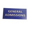 Image 1 : Resident Evil 6 Screen Used General Admissions Sign Movie Props