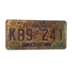 Resident Evil: The Final Chapter  Screen Used License Plate Movie Props