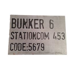 Resident Evil 6 Screen Used Sign Movie Props