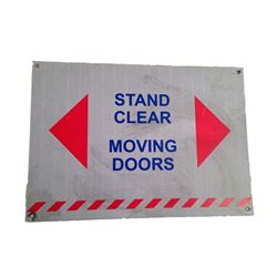 Resident Evil 6 Screen Used Stand Clear Sign Movie Props
