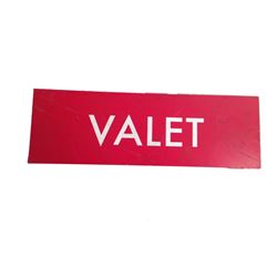 Resident Evil 6 Screen Used Valet Sign Movie Props