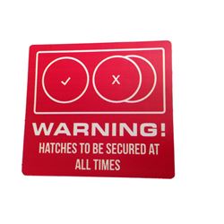 Resident Evil The Final Chapter Warning Sticker Movie Props