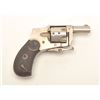 Image 1 : Folding trigger Baby Hammerless revolver, .22  caliber, 1.25” barrel, nickel finish,  checkered hard