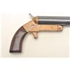 Image 4 : Remington flare pistol, brass frame, blued 9”  barrel, wood grips, spur trigger, S/N 14039;  overall