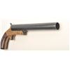 Image 5 : Remington flare pistol, brass frame, blued 9”  barrel, wood grips, spur trigger, S/N 14039;  overall