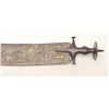 Image 3 : Large Tulwar from India with a wide decorated  blade, approximately 36” overall with a 34”  curved b