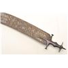Image 6 : Large Tulwar from India with a wide decorated  blade, approximately 36” overall with a 34”  curved b