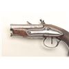 Image 2 : Flintlock pocket pistol, “LC” with crossed  flowers maker’s mark on top of barrel flat at  breech, .