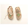 Image 3 : Pair of child’s beaded moccasins; may be  Sioux and ca. early 1900’s.     Est.:   $150-$300.