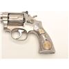 Image 2 : Smith & Wesson Model 14-2 DA revolver, .38  Special caliber, 6” barrel, re-nickel finish  with custo