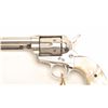 Image 2 : Colt SAA revolver, .44-40 caliber, 4.75”  barrel, old re-nickel finish, raised carved  steer head pe