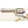 Image 2 : Colt SAA revolver, .41 caliber, 4.75” barrel,  old re-nickel finish, double carved bone  grips, S/N 