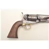 Image 2 : Colt Model 1860 Army percussion revolver, .44  caliber, 8” barrel, blued and  case hardened  finish,