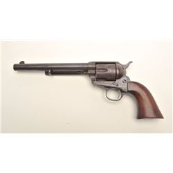 Colt U.S. SAA revolver, .45 caliber, 7.5”  barrel, old re-finish , replaced wood grips,  S/N 132604,