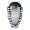 Image 2 : Breathtaking Strand of 35 Black Tahitian  South Sea Pearls in princess length  graduating from 10.00