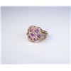 Image 1 : Magnificent Custom Pink Sapphire and Diamond  Ring featuring 7 oval sapphires weighing  3.50-4.00 ca