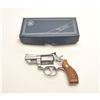 Smith & Wesson Model 66-1 DA revolver, .357  Magnum caliber, 2.5” barrel, stainless steel,  checkere