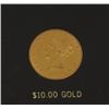 Image 1 : U.S. Liberty $10 gold piece, dated 1899-S in  old holder; good luster; not graded and from  a collec