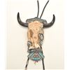 Image 9 : Massive ceremonial, high art American Indian  bolo tie with carved totem of Indian with  horn headre