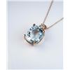 Image 2 : Magnificent Fine Aquamarine and Diamond  Pendant set with a 35.08 carat aquamarine and  accented wit