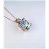 Image 3 : Magnificent Fine Aquamarine and Diamond  Pendant set with a 35.08 carat aquamarine and  accented wit