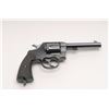 Image 1 : Colt New Service DA revolver, .45 Colt  caliber, 5 ½” barrel, blue finish, checkered  hard rubber gr